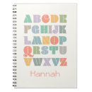 Search for alphabet notebooks Colourful