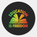 Search for education is freedom stickers Diversity