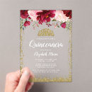 Search for burgundy quinceanera invitations Sweet 15