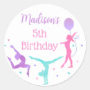 Search for gymnastics birthday stickers Party