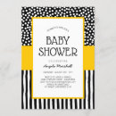 Search for black yellow baby shower invitations Whimsical