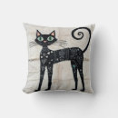 Search for black and white cat cushions Retro