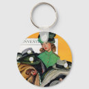 Search for post round key rings Saturday evening post