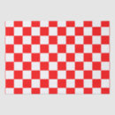 Search for red and white gingham tissue paper Chequered