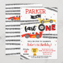 Search for fast one birthday invitations Racer
