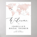 Search for travel bridal shower welcome signs For her