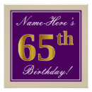Search for 65th birthday posters Elegant