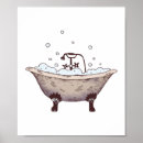 Search for bathtub posters Clawfoot tub