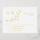 Search for gold foil rsvp cards Reply