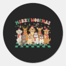 Search for round dog stickers Merry