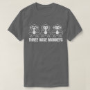 Search for three wise monkeys tshirts Evil