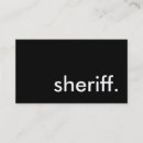 Search for sheriff business cards Professional