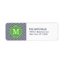 Search for modern chevron return address labels Zigzag