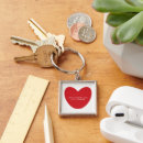 Search for valentines day square key rings Minimalist