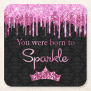 Search for glitter coasters Girly