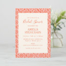 Search for coral bridal shower invitations Trendy