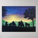 Search for wild apes art Gorillas