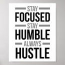 Search for stay humble posters Black and white