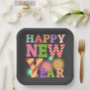 Search for happy new year paper plates Trendy