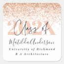 Search for rose gold graduation stickers Glitter