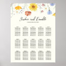 Search for wildflower wedding seating charts Spring summer fall winter