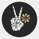 Search for hand peace sign stickers Skeleton