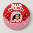 Search for balloon hearts badges Red