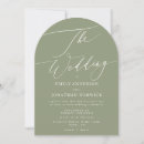 Search for sage green and white wedding invitations For her