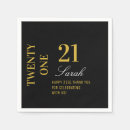 Search for 21st birthday napkins Black
