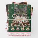 Search for cat xmas wrapping paper Funny