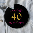 Search for 40th birthday badges Stylish