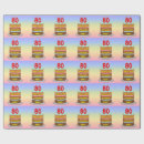 Search for 80th birthday wrapping paper 80 years old