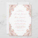 Search for rose gold lace wedding invitations Classic