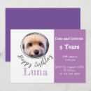 Search for dog photo invitations Pink