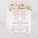 Search for elephant twins baby shower invitations Floral