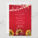 Search for sunflower and red rose wedding invitations Gold glitter