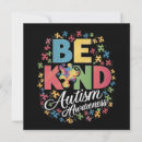 Search for autism support postcards Be kind