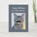 Search for moustache birthday cards Humour
