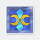 Search for stained glass napkins Blue