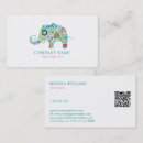 Search for elephant business cards Colourful
