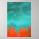 Search for aqua and orange art Teal