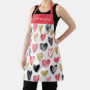 Search for red love heart aprons Baking