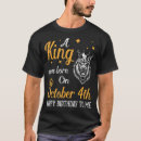 Search for kings are born in october tshirts Happy