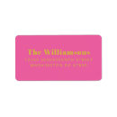 Search for yellow return address labels Minimalist
