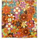 Search for vintage floral shower curtains 1960s