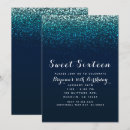 Search for navy blue glitter invitations Girly