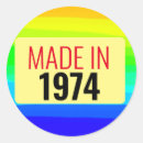 Search for made in 1974 stickers 50 years old