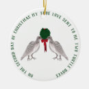 Search for turtle dove christmas tree decorations Two turtle doves