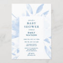 Search for dark blue baby shower invitations Watercolor