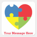 Search for autistic square stickers Heart